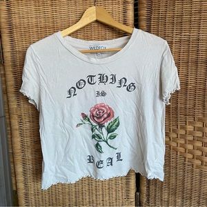 Wildfox Cotton Cropped Shirt